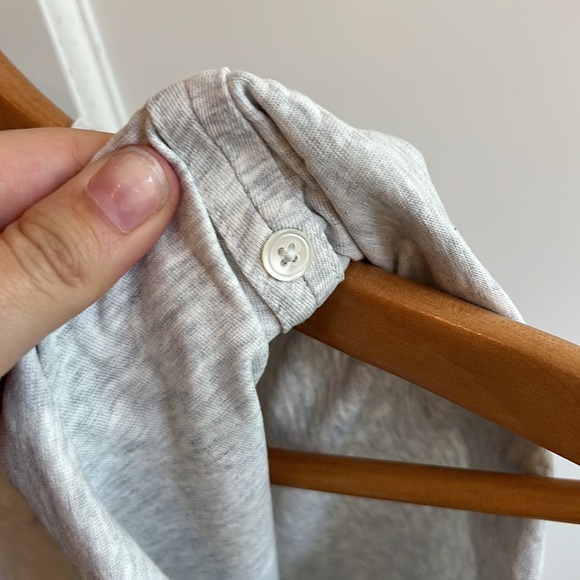 T by Alexander Wang Wash & Go Side-Tie Crop Top, Size S, Grey - Picture 8 of 9